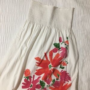 Strapless sundress or swimsuit cover-up